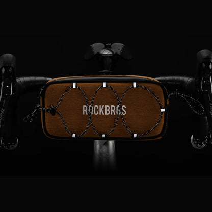 Rockbros TL001 ROAD TO SKY 1.9L Handlebar Bike Bag Waterproof - Orange_10