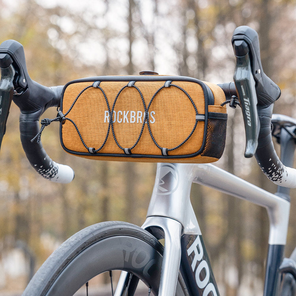 Rockbros TL001 ROAD TO SKY 1.9L Handlebar Bike Bag Waterproof - Orange_7