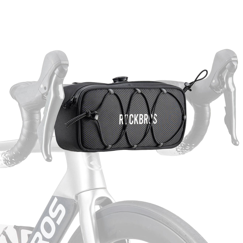 Rockbros TL001 ROAD TO SKY 1.9L Waterproof Handlebar Bike Bag - Black_0