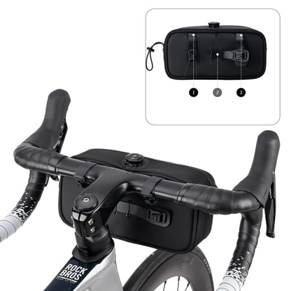 Rockbros TL001 ROAD TO SKY 1.9L Waterproof Handlebar Bike Bag - Black_3