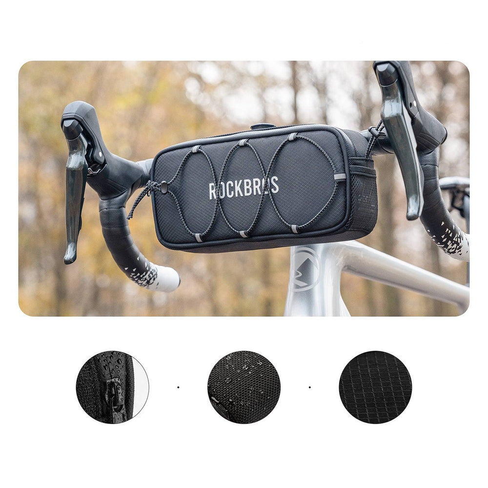 Rockbros TL001 ROAD TO SKY 1.9L Waterproof Handlebar Bike Bag - Black_5