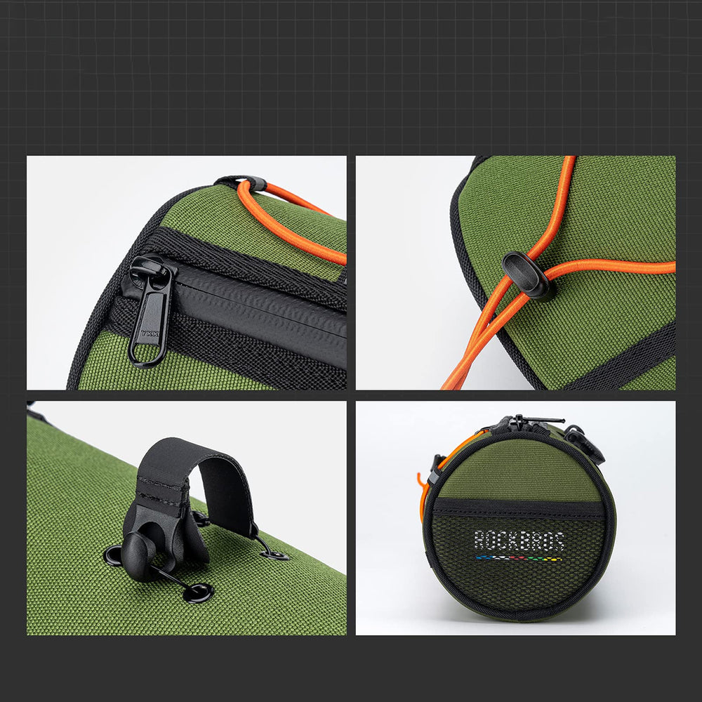 Rockbros TL002 ROAD TO SKY 1.5L Handlebar Bike Bag Waterproof - Green_10