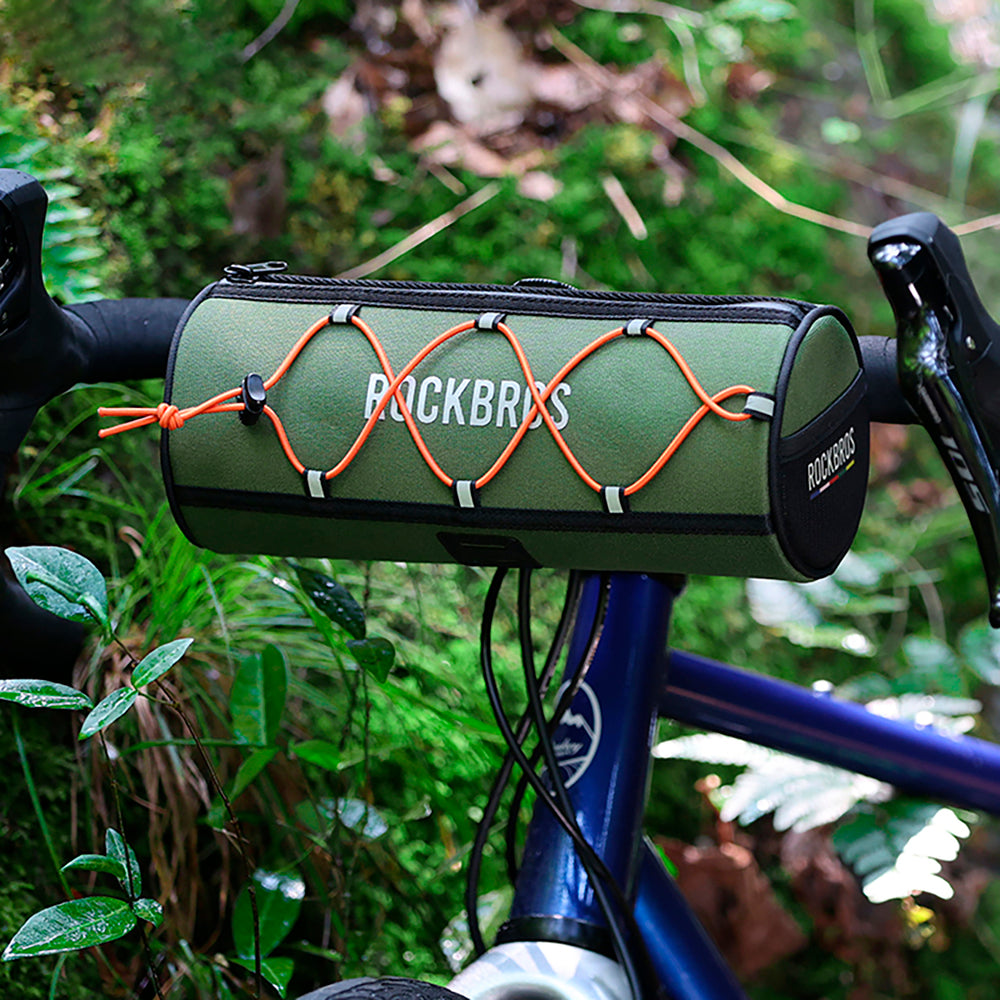 Rockbros TL002 ROAD TO SKY 1.5L Handlebar Bike Bag Waterproof - Green_4