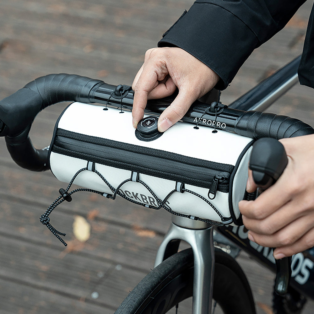 Rockbros TL002 ROAD TO SKY 1.5L Waterproof Handlebar Bike Bag - White_3