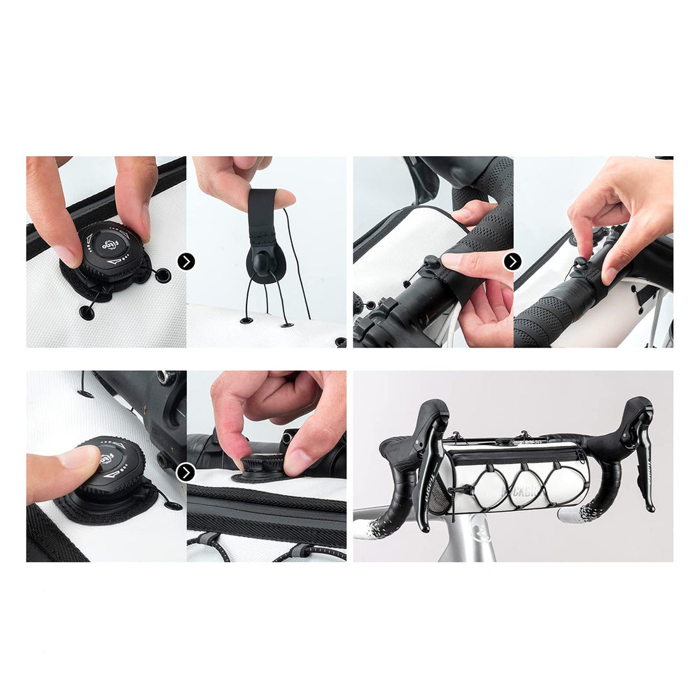 Rockbros TL002 ROAD TO SKY 1.5L Waterproof Handlebar Bike Bag - White_8