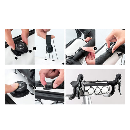 Rockbros TL002 ROAD TO SKY 1.5L Waterproof Handlebar Bike Bag - White_8