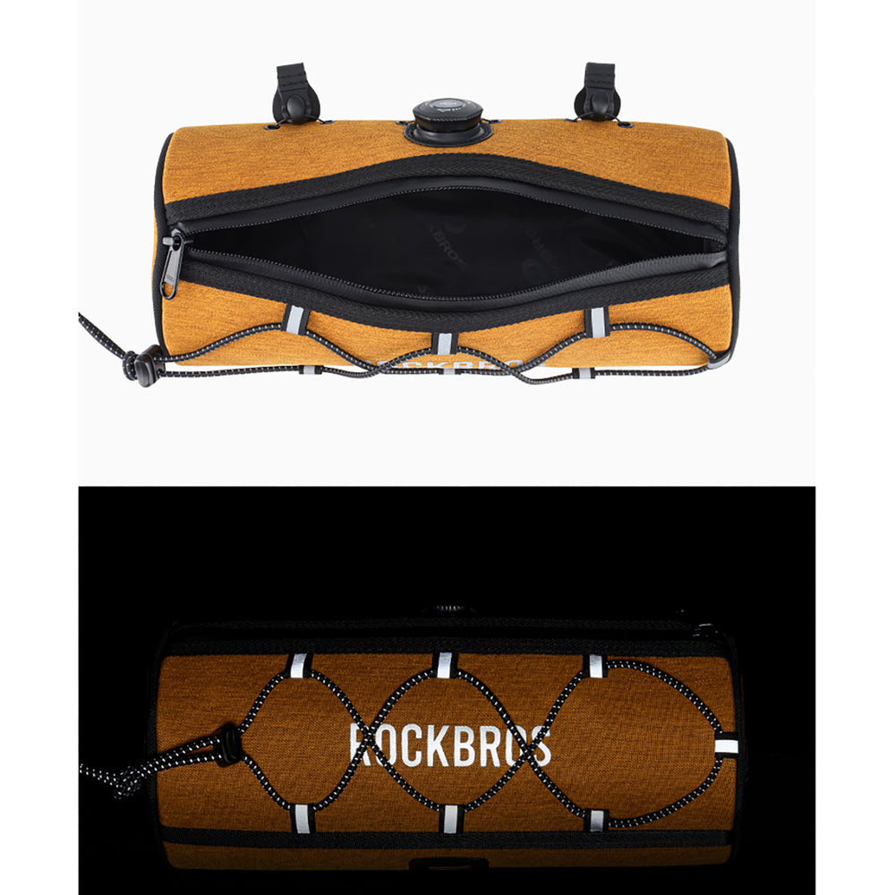 Rockbros TL002 ROAD TO SKY 1.5L Handlebar Bike Bag Waterproof - Orange_10