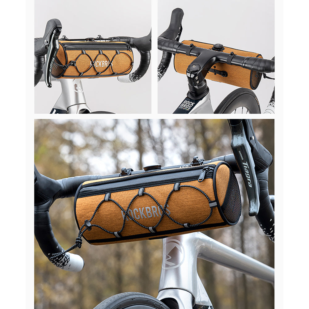 Rockbros TL002 ROAD TO SKY 1.5L Handlebar Bike Bag Waterproof - Orange_7