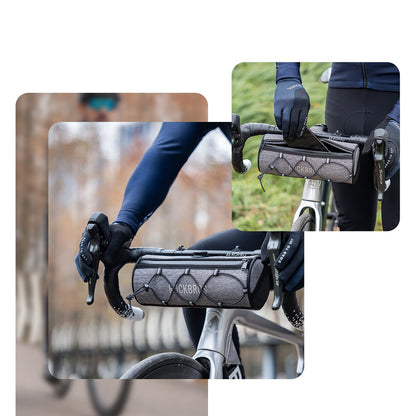 Rockbros TL002 ROAD TO SKY 1.5L Waterproof Handlebar Bike Bag - Gray_10