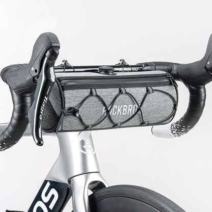Rockbros TL002 ROAD TO SKY 1.5L Waterproof Handlebar Bike Bag - Gray_2