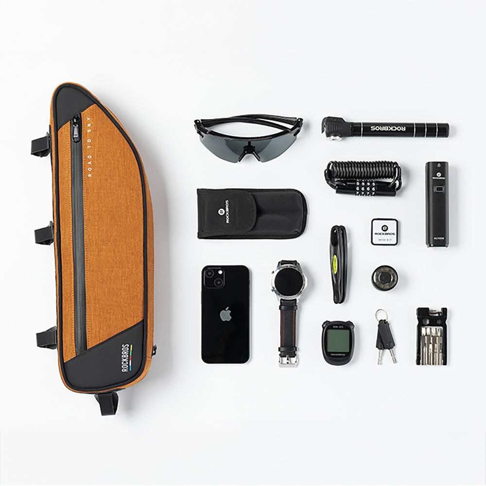 Rockbros TL003 ROAD TO SKY 2L Frame Bag Waterproof - Orange_6