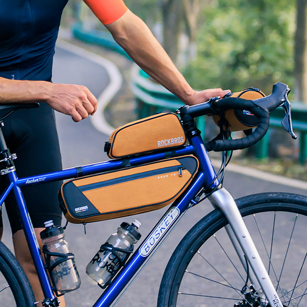 Rockbros TL003 ROAD TO SKY 2L Frame Bag Waterproof - Orange_8