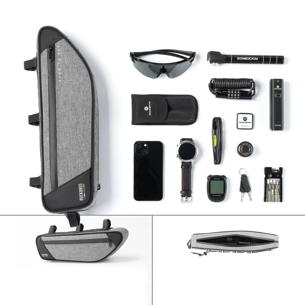 Rockbros TL003 ROAD TO SKY 2L Frame Bag Waterproof - Gray_6