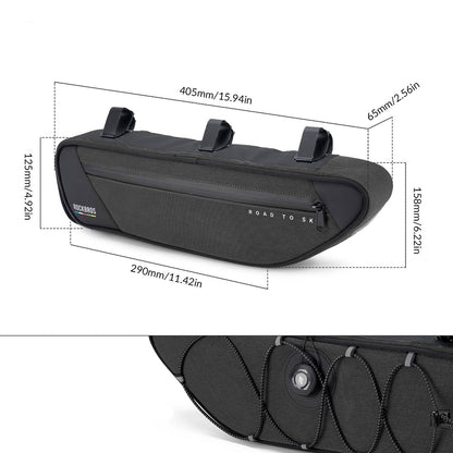 Rockbros TL003 ROAD TO SKY 2L Frame Bag Waterproof - Black_5