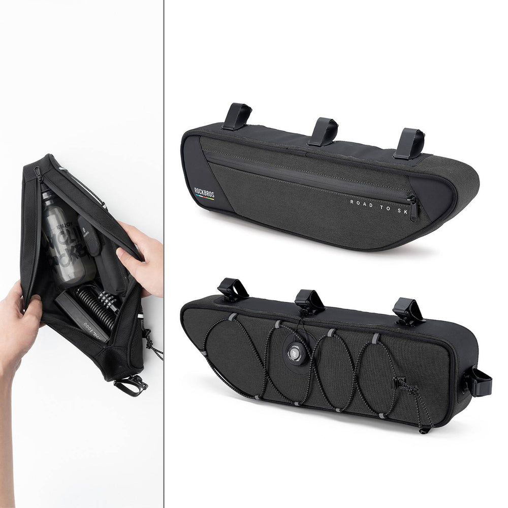 Rockbros TL003 ROAD TO SKY 2L Frame Bag Waterproof - Black_6