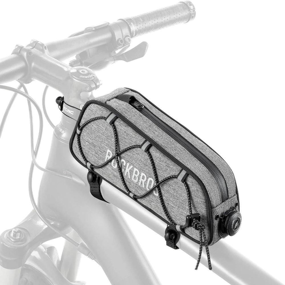 Rockbros TL004 ROAD TO SKY 0.7L Waterproof Frame Bike Bag - Gray_0