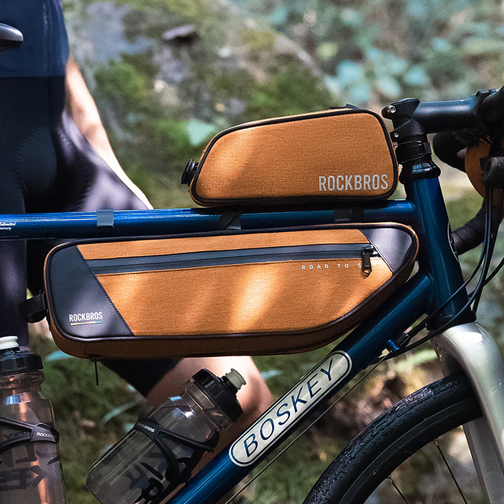 Rockbros TL004 ROAD TO SKY 0.7 l waterproof frame bag - orange_5