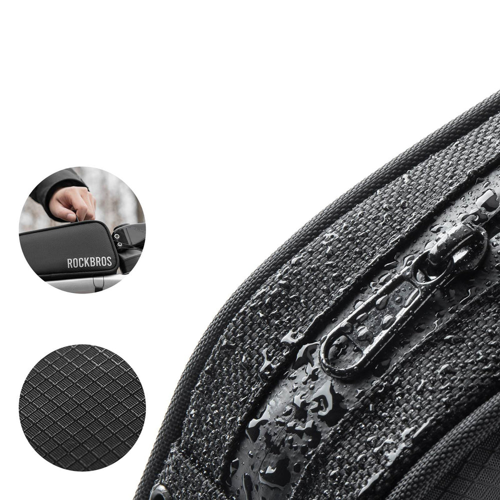 Rockbros TL004 ROAD TO SKY 0.7L Waterproof Frame Bike Bag - Black_3