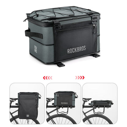 Rockbros A30 ROAD TO SKY Foldable Bike Bag for Trunk 15-30L - Gray_11