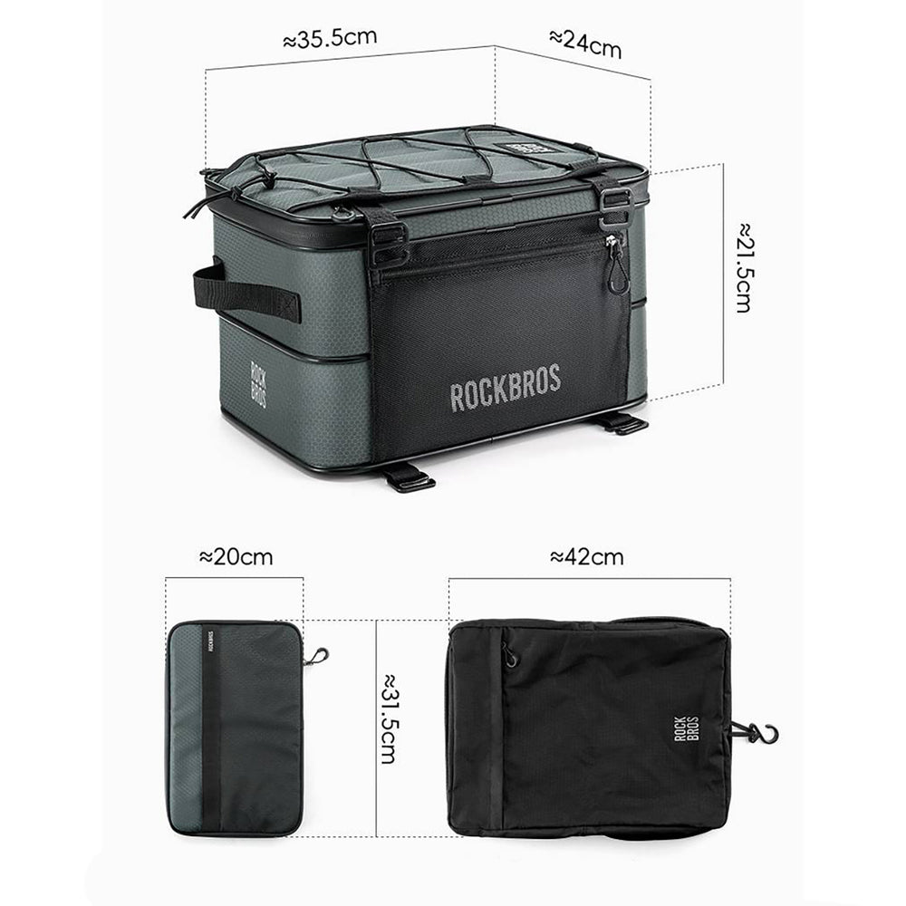 Rockbros A30 ROAD TO SKY Foldable Bike Bag for Trunk 15-30L - Gray_12