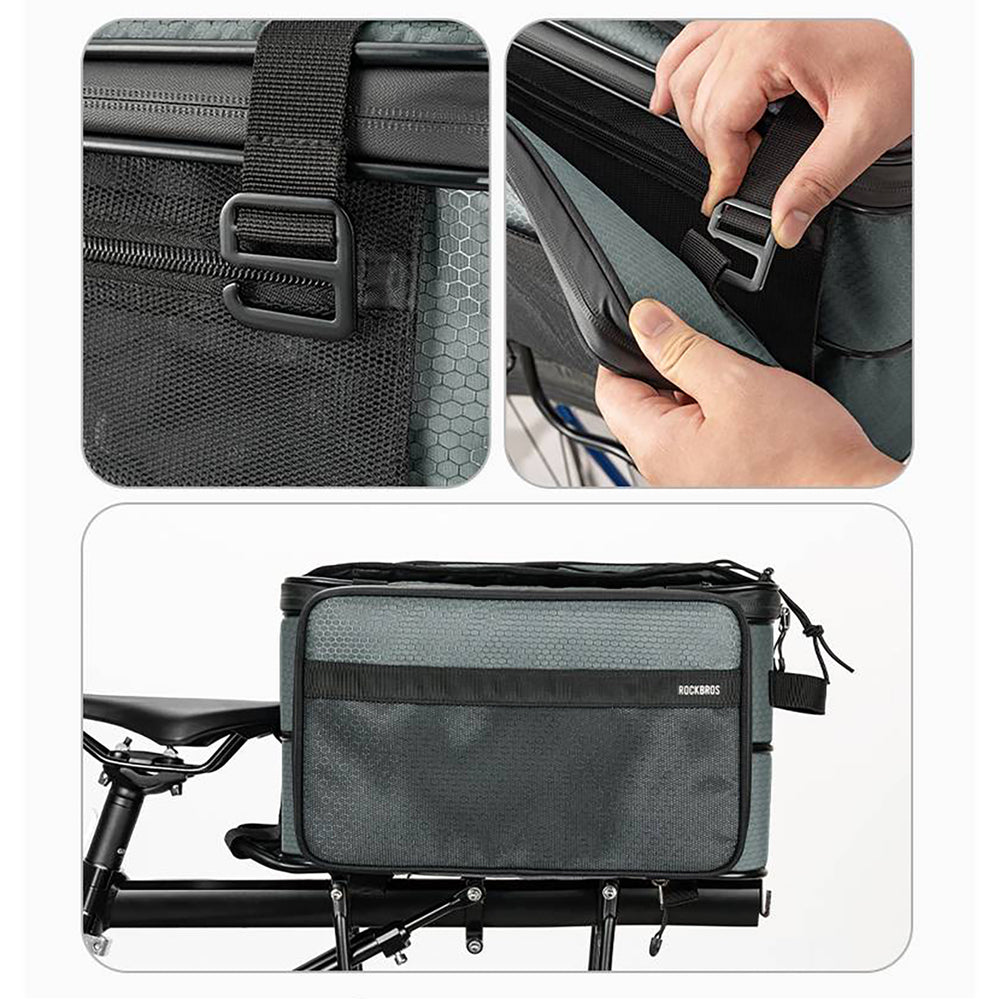 Rockbros A30 ROAD TO SKY Foldable Bike Bag for Trunk 15-30L - Gray_16