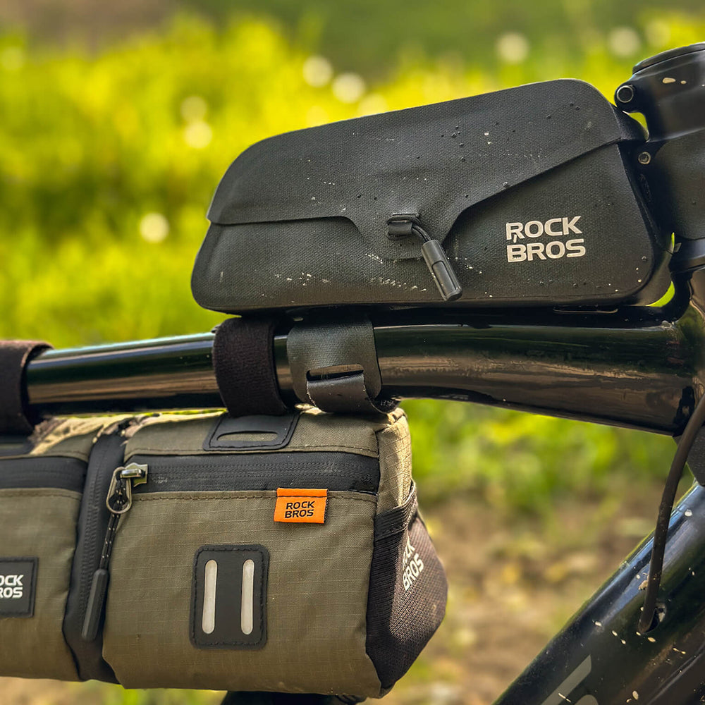 Rockbros AS-134 ROAD TO SKY 0.9L Frame Bag Waterproof - Black_11