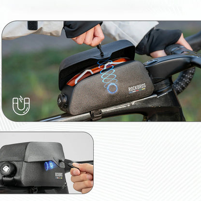 Rockbros AS-134 ROAD TO SKY 0.9L Frame Bag Waterproof - Black_16