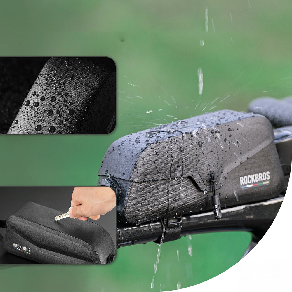 Rockbros AS-134 ROAD TO SKY 0.9L Frame Bag Waterproof - Black_17