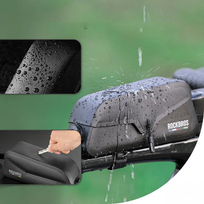 Rockbros AS-134 ROAD TO SKY 0.9L Frame Bag Waterproof - Black_17