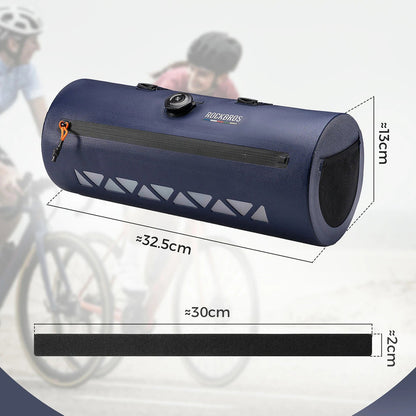 Rockbros AS-144 ROAD TO SKY handlebar bicycle bag, waterproof, 4 l - blue_5