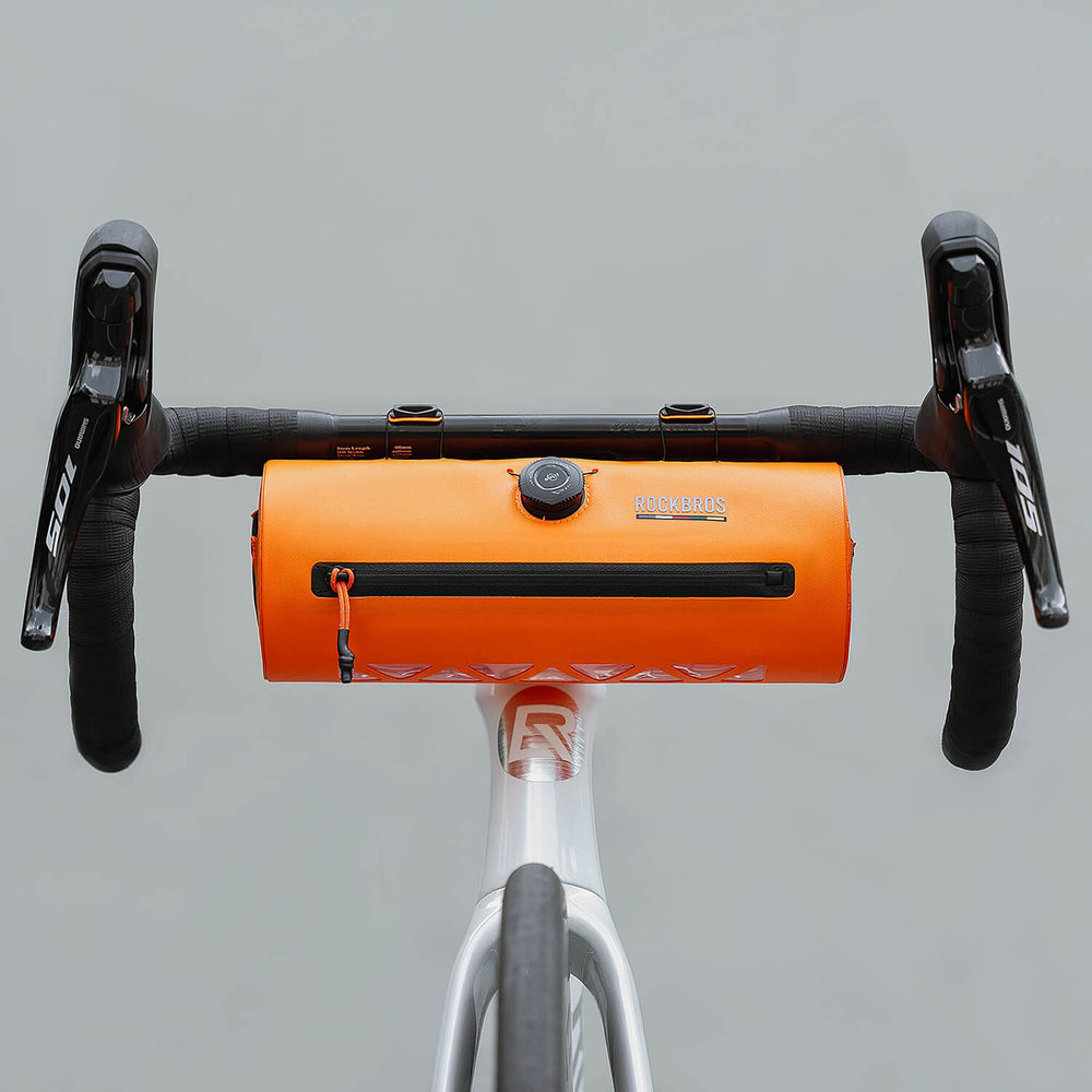 Rockbros AS-143 ROAD TO SKY handlebar bicycle bag, waterproof, 2 l - orange_2