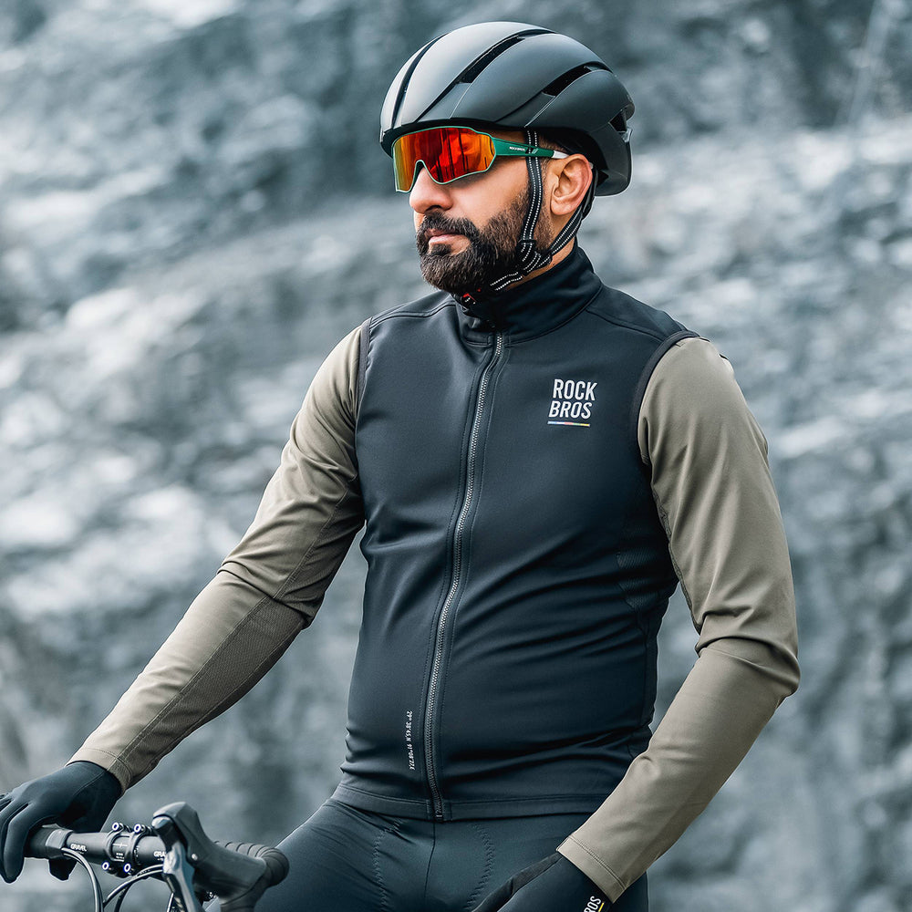 Rockbros TLMJ002 ROAD TO SKY insulated windproof vest S - black_8