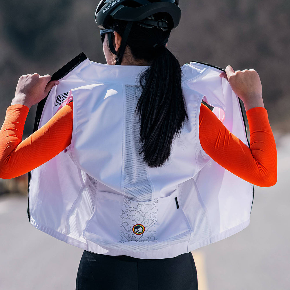 Rockbros TLMJ002 ROAD TO SKY windproof vest insulated M - white_8