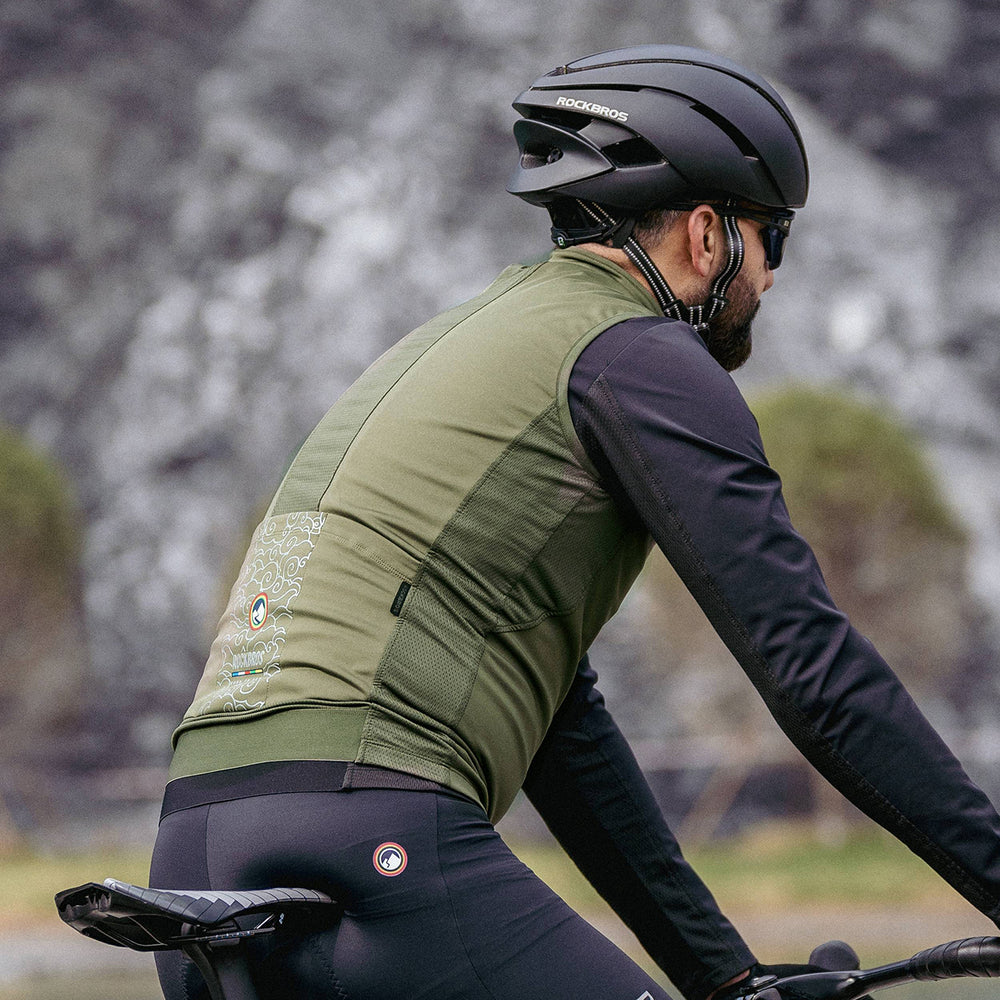 Rockbros TLMJ002 ROAD TO SKY insulated windproof vest S - green_7