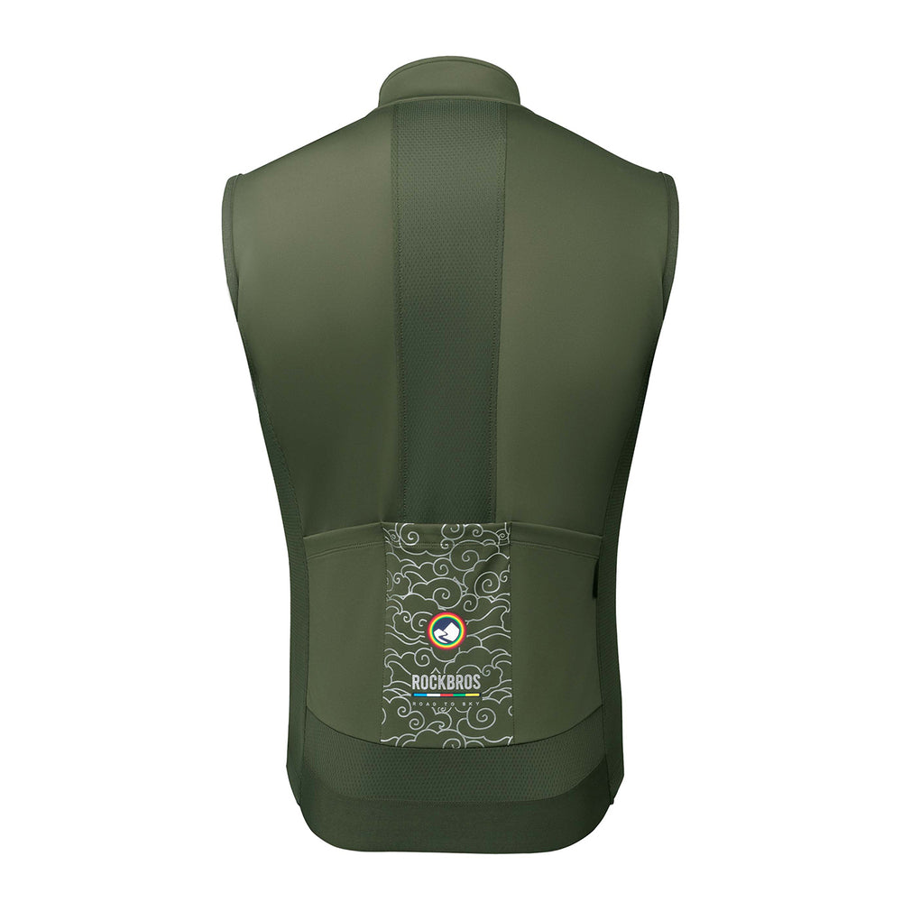 Rockbros TLMJ002 ROAD TO SKY insulated windproof vest M - green_2
