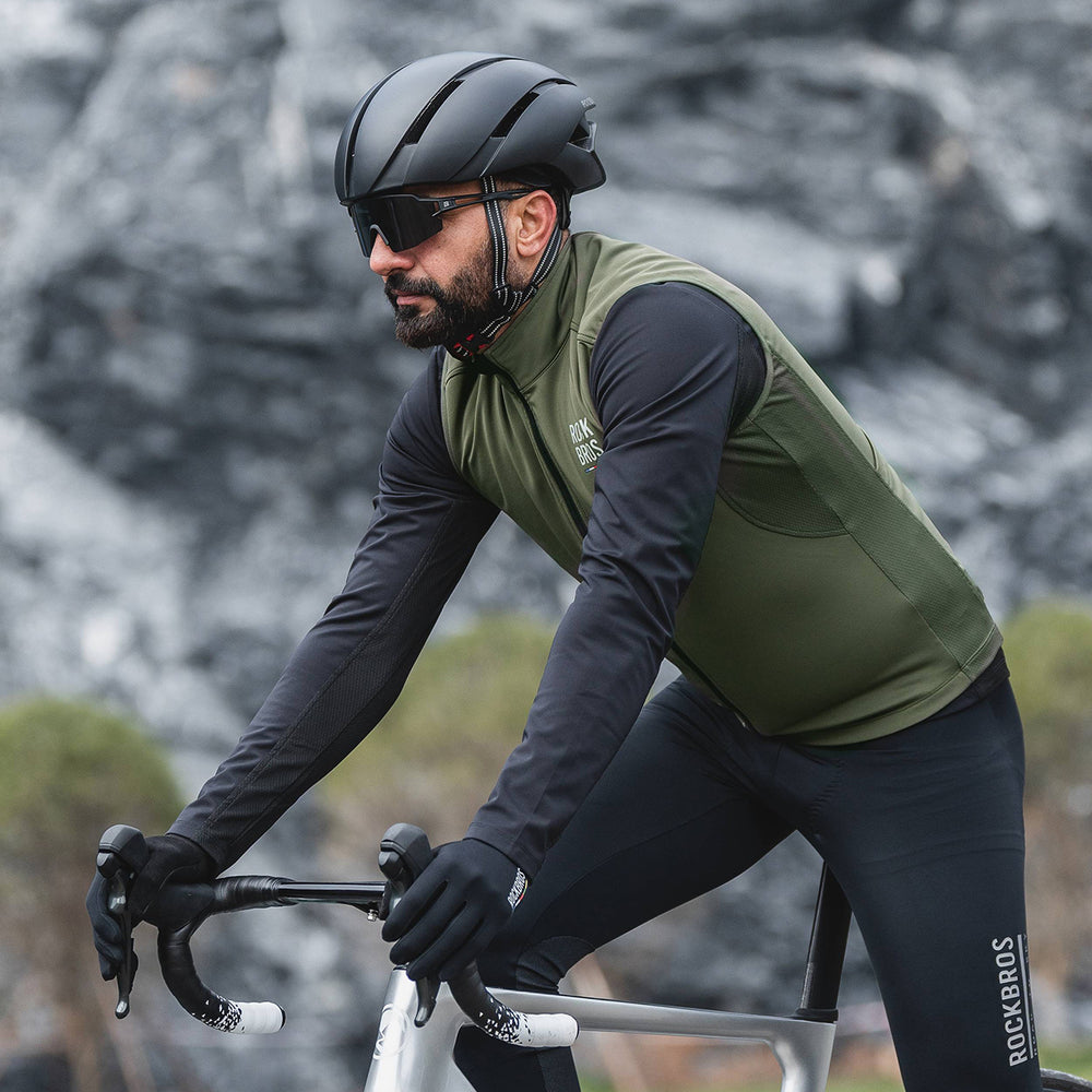 Rockbros TLMJ002 ROAD TO SKY insulated windproof vest M - green_7