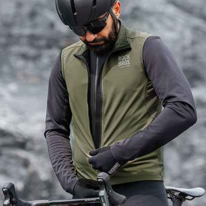 Rockbros TLMJ002 ROAD TO SKY insulated windproof vest M - green_8