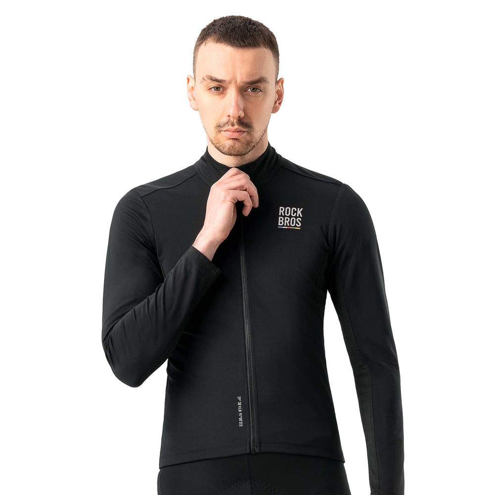 Rockbros TLWT001 ROAD TO SKY windproof insulated cycling jersey S - black_2