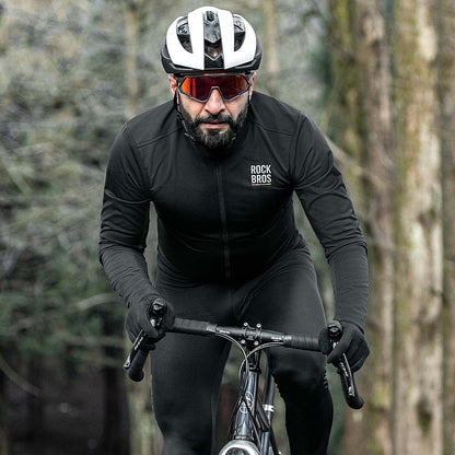 Rockbros TLWT001 ROAD TO SKY windproof insulated cycling jersey M - black_3