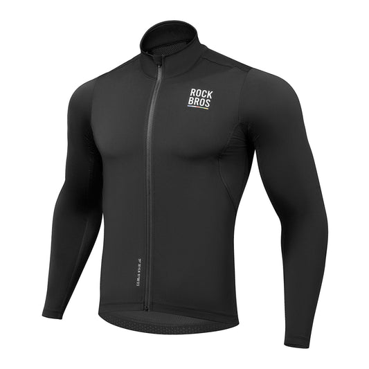Rockbros TLWT001 ROAD TO SKY windproof insulated cycling jersey L - black_0