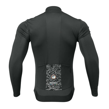 Rockbros TLWT001 ROAD TO SKY windproof insulated cycling jersey L - black_1