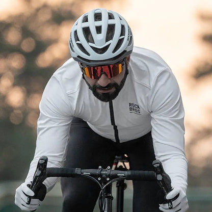 Rockbrs TLWT001 ROAD TO SKY cycling sweatshirt, windproof, insulated, S - white_3