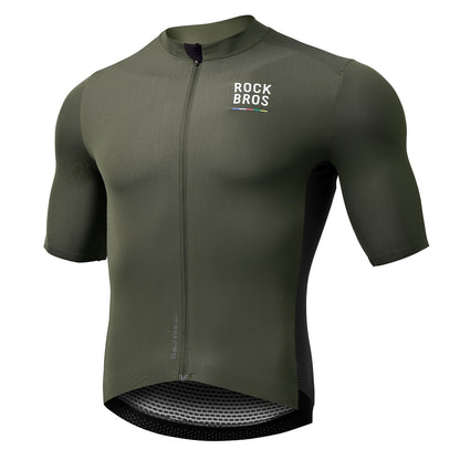 Rockbros 15220004004 ROAD TO SKY men's cycling jersey short sleeve L - green_0