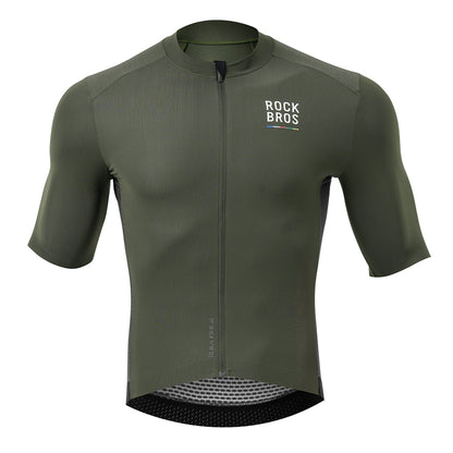 Rockbros 15220004004 ROAD TO SKY men's cycling jersey short sleeve L - green_1