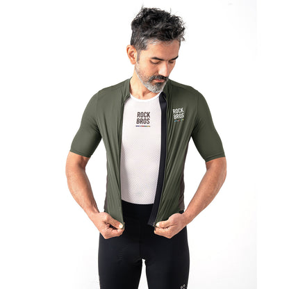 Rockbros 15220004004 ROAD TO SKY men's cycling jersey short sleeve L - green_4