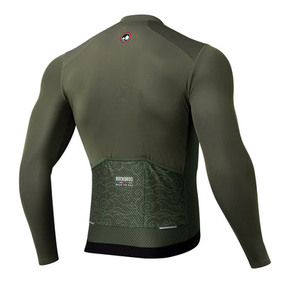 Rockbros 15220003003 ROAD TO SKY men's cycling jersey long sleeve M - green_1