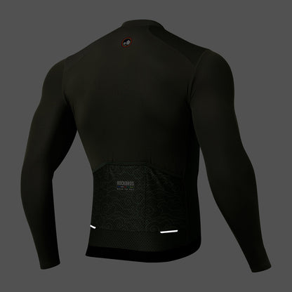 Rockbros 15220003003 ROAD TO SKY men's cycling jersey long sleeve M - green_2