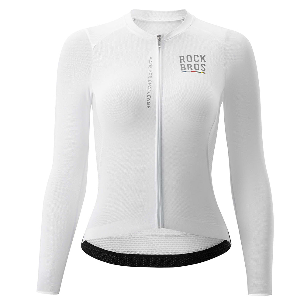 Rockbros 15110012003 ROAD TO SKY women's cycling jersey long sleeve S - white_1