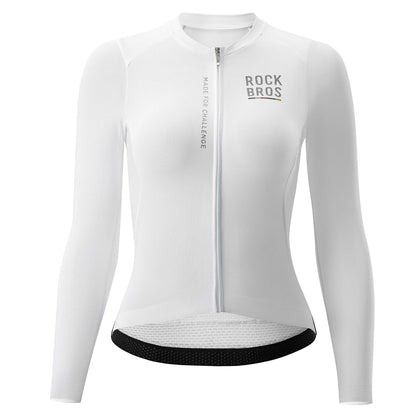 Rockbros 15110012003 ROAD TO SKY women's cycling jersey long sleeve S - white_1