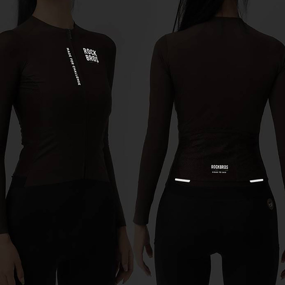 Rockbros 15110012003 ROAD TO SKY women's cycling jersey long sleeve S - white_7